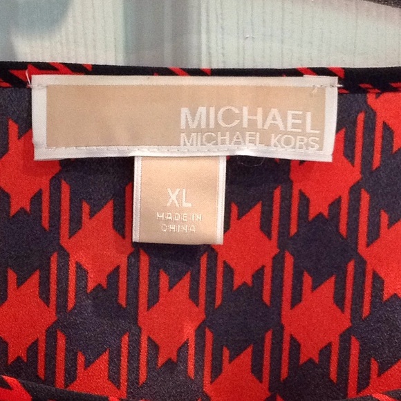 Michael Kors blue and Orange blouse - Picture 2 of 7